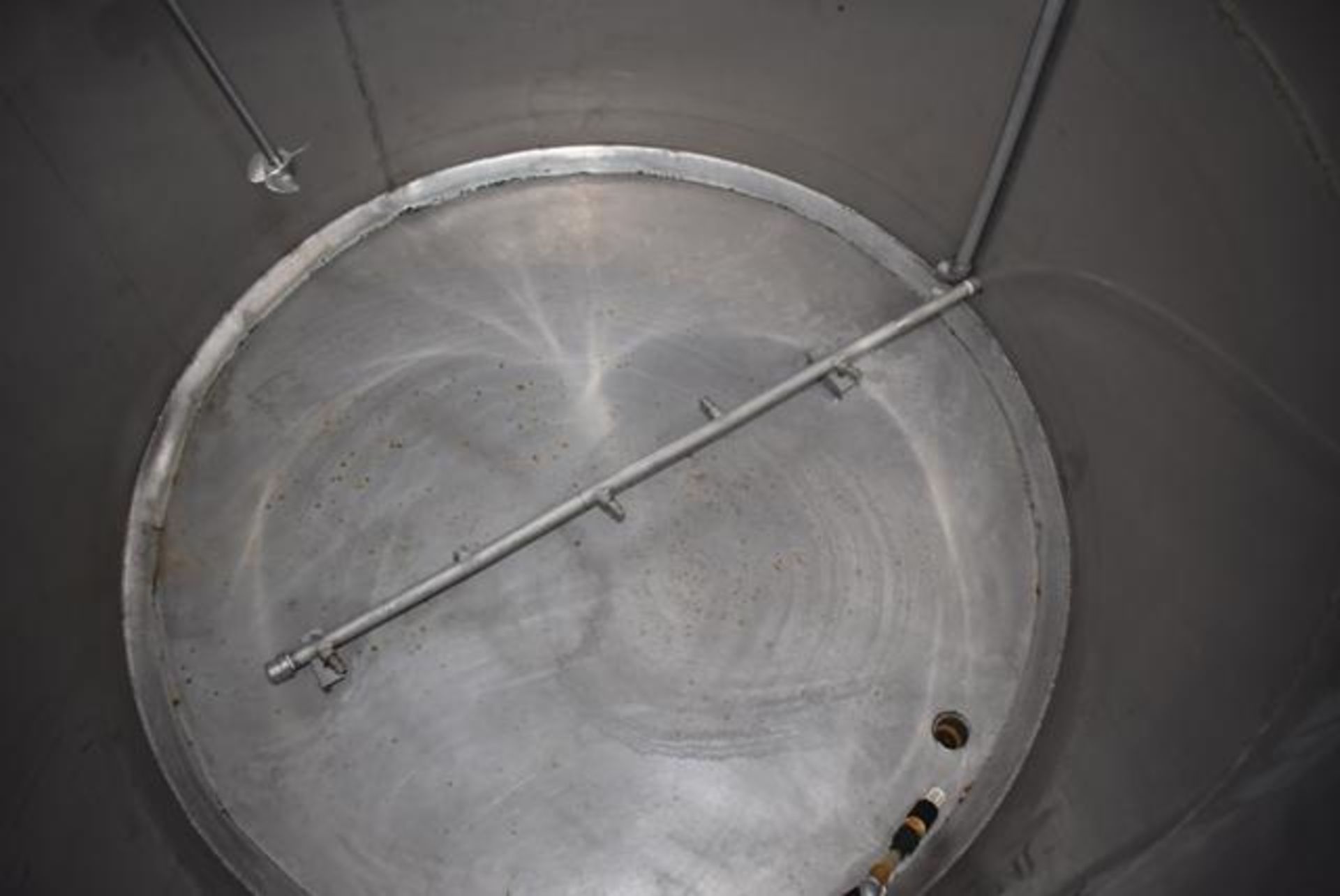 Stainless Steel Tank, 48" Diameter x 48" Depth, Includes Mixer, RIGGING FEE: $100 - Image 3 of 3