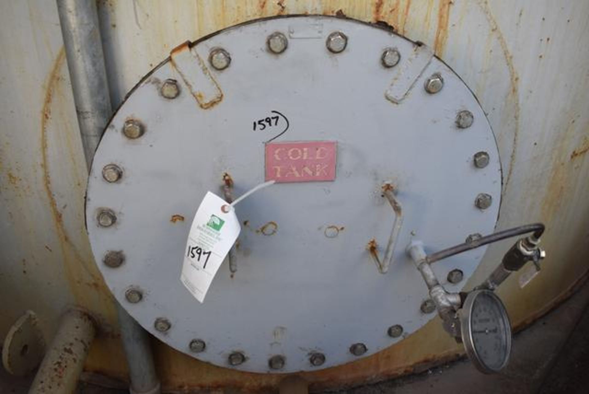 Carbon Steel Tank, Cold Tank, Approx. 10' Diameter x 22' Height, RIGGING FEE: $3500 - Image 2 of 2