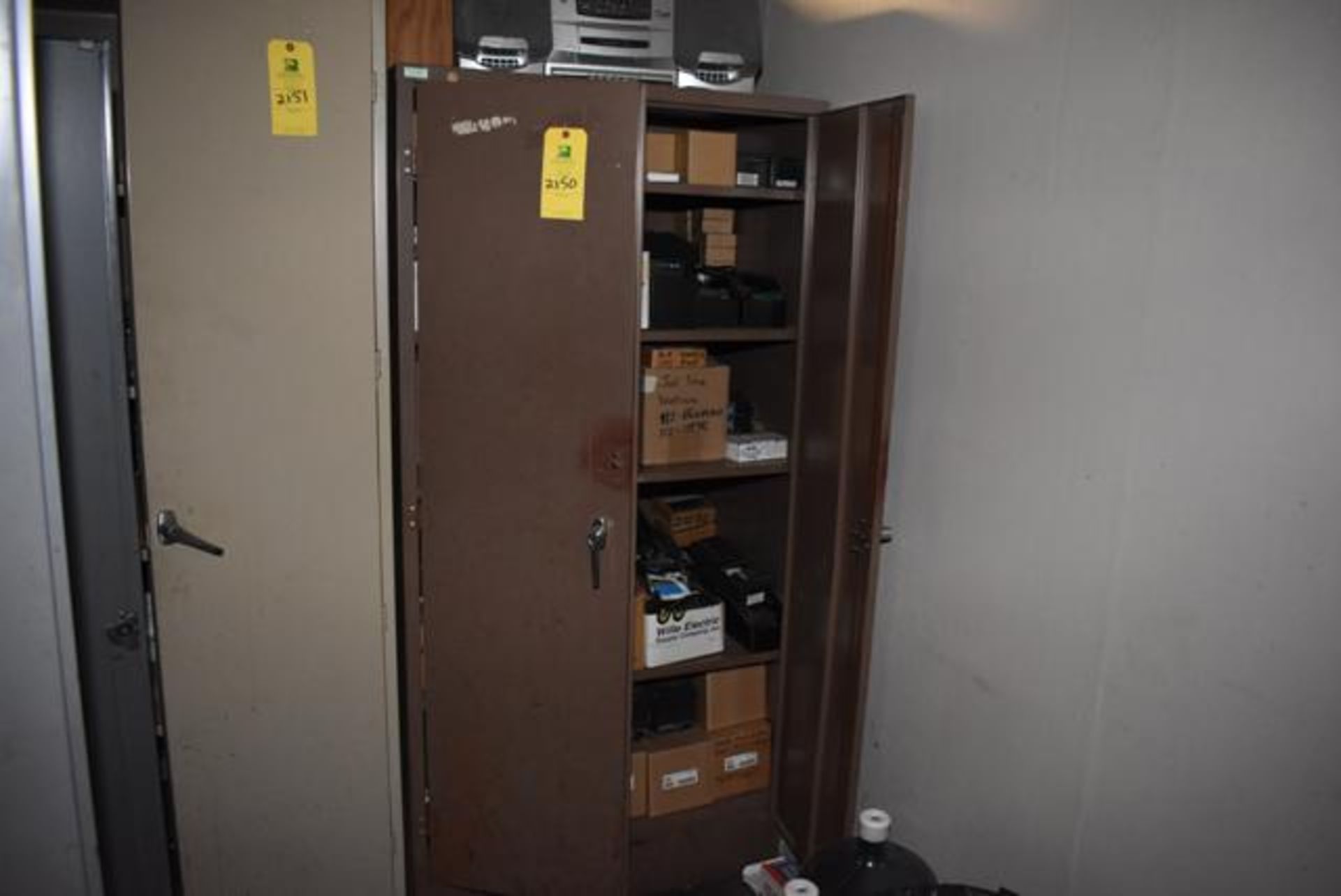 2-Door Cabinet w/Contents , Cutler Hammer Components, RIGGING FEE: $100