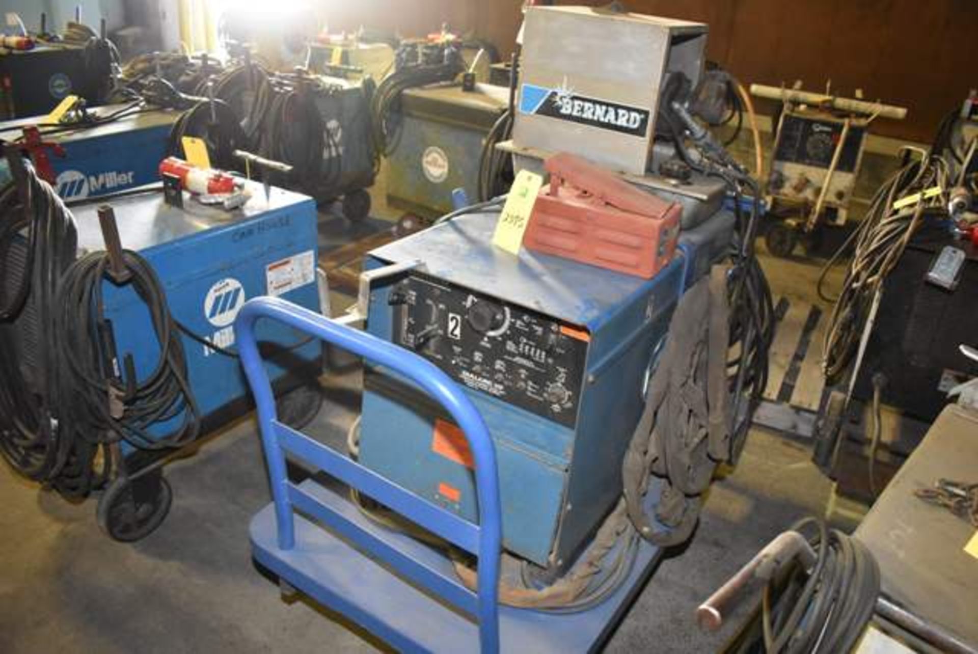 Miller Dialarc HF Welder, SN JC611033, Includes Bernard 3 Gal. Cooling System, 4-Wheel Cart