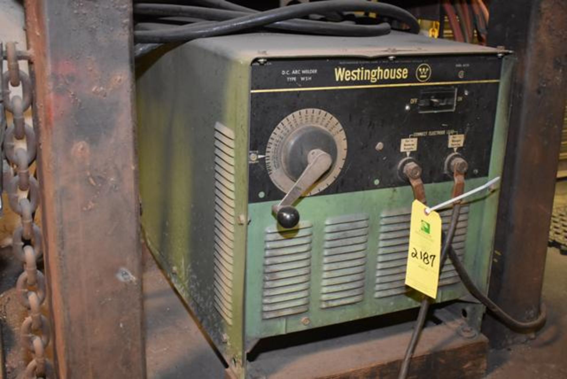 Westinghouse Type WSH Arc Welder w/Cables, RIGGING FEE: $55