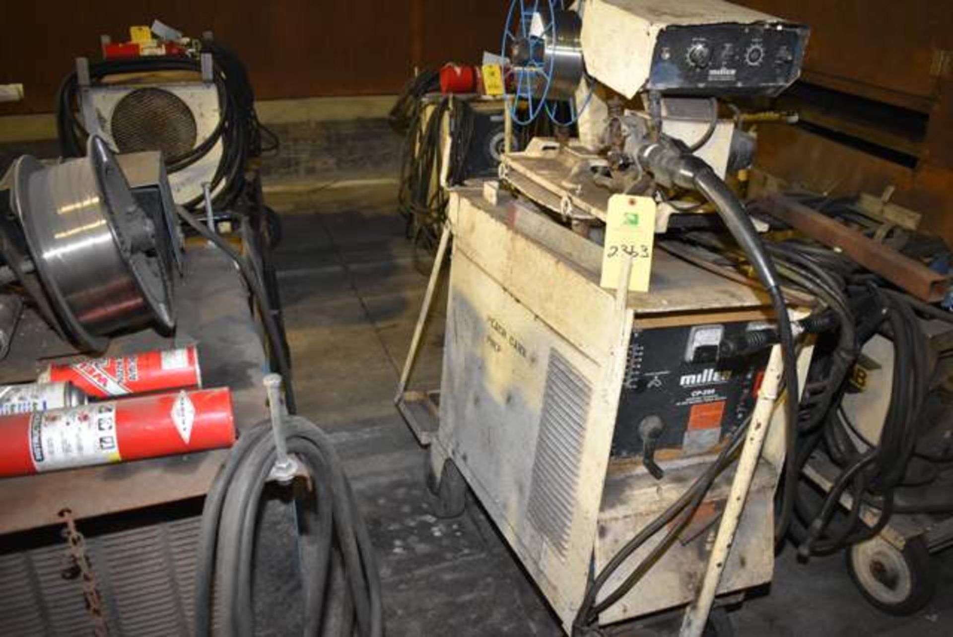 Miller Model CP-200 Welder, Stock #902930, SN JF963719, Includes Miller Wire Feeder, RIGGING FEE: $