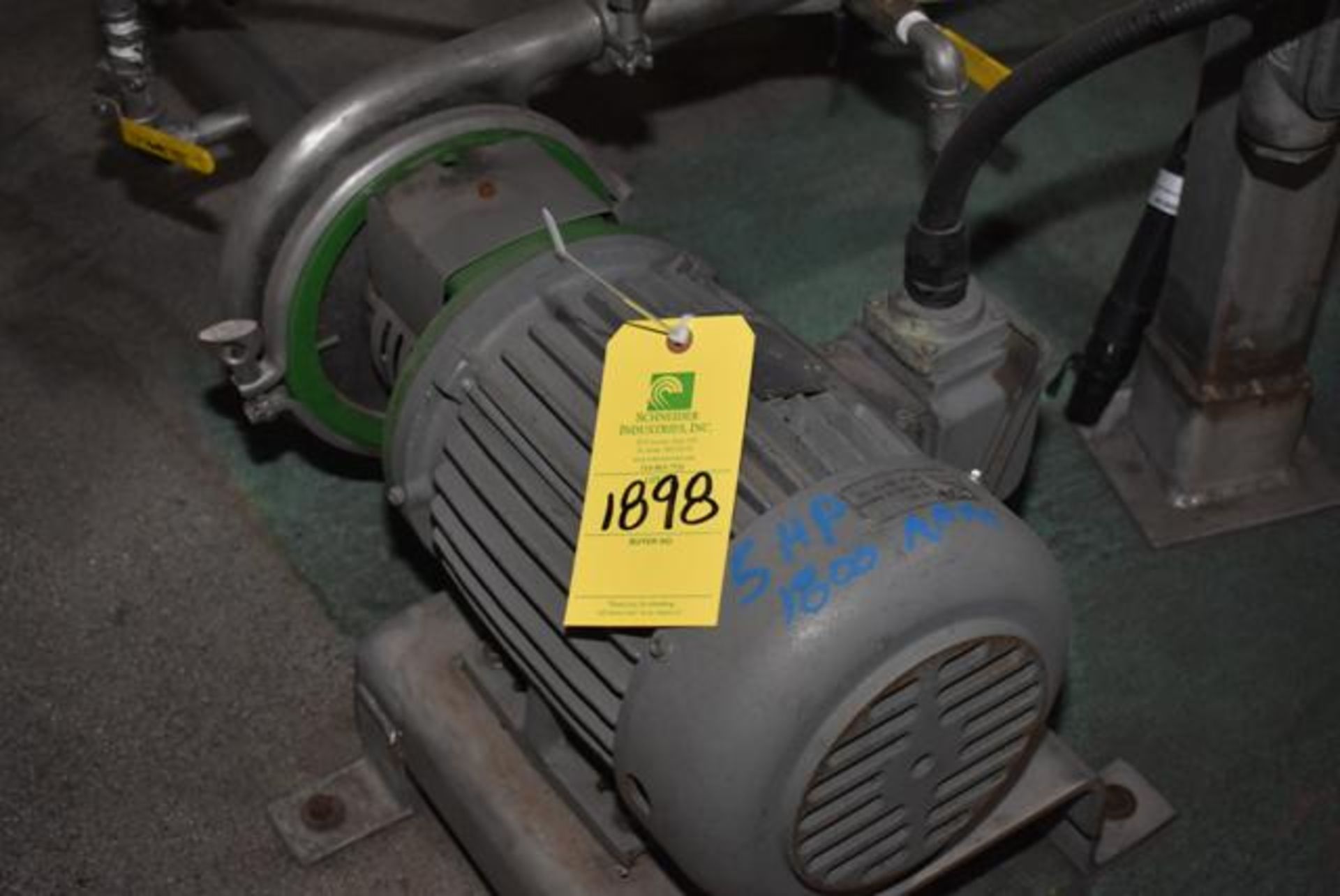 5 HP Motor & Pump, RIGGING FEE: $50