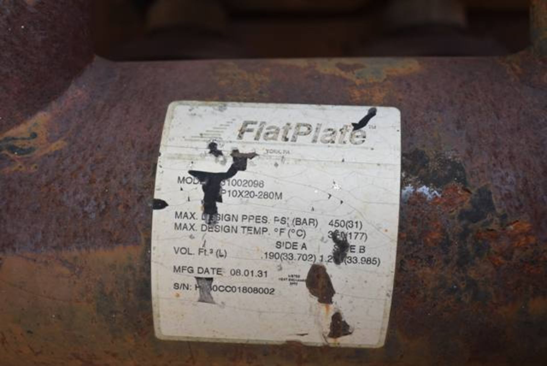 Flatplate Believed 3100 Series Water Flow Heat Exchange System, RIGGING FEE: $200 - Image 3 of 3