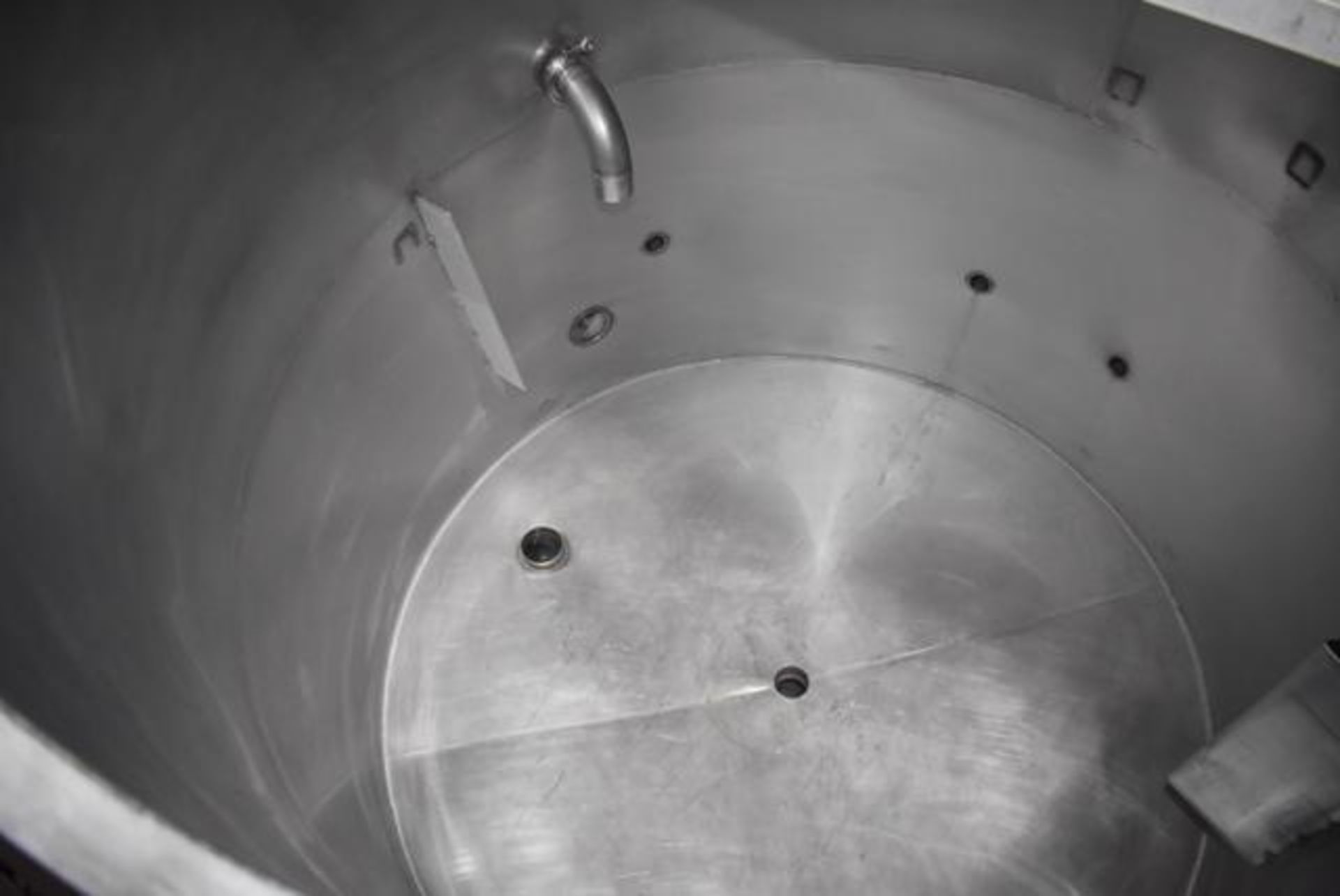 Stainless Steel Tank w/Lid, 6' Diameter x 6' Depth, Rated 1200 Gal. Capacity, RIGGING FEE: $500 - Image 3 of 3