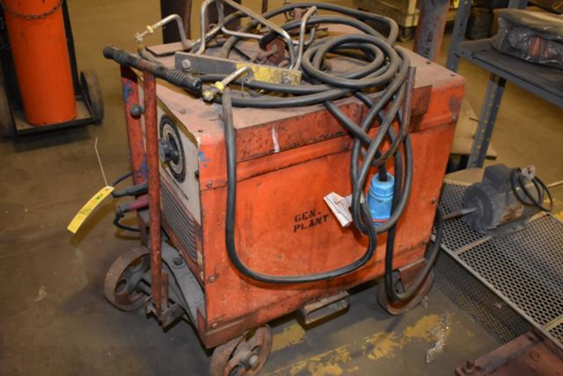 Miller & Dialarc 250 Welder, 4-Wheel Base, SN HH078824, RIGGING FEE: $55 - Image 2 of 2