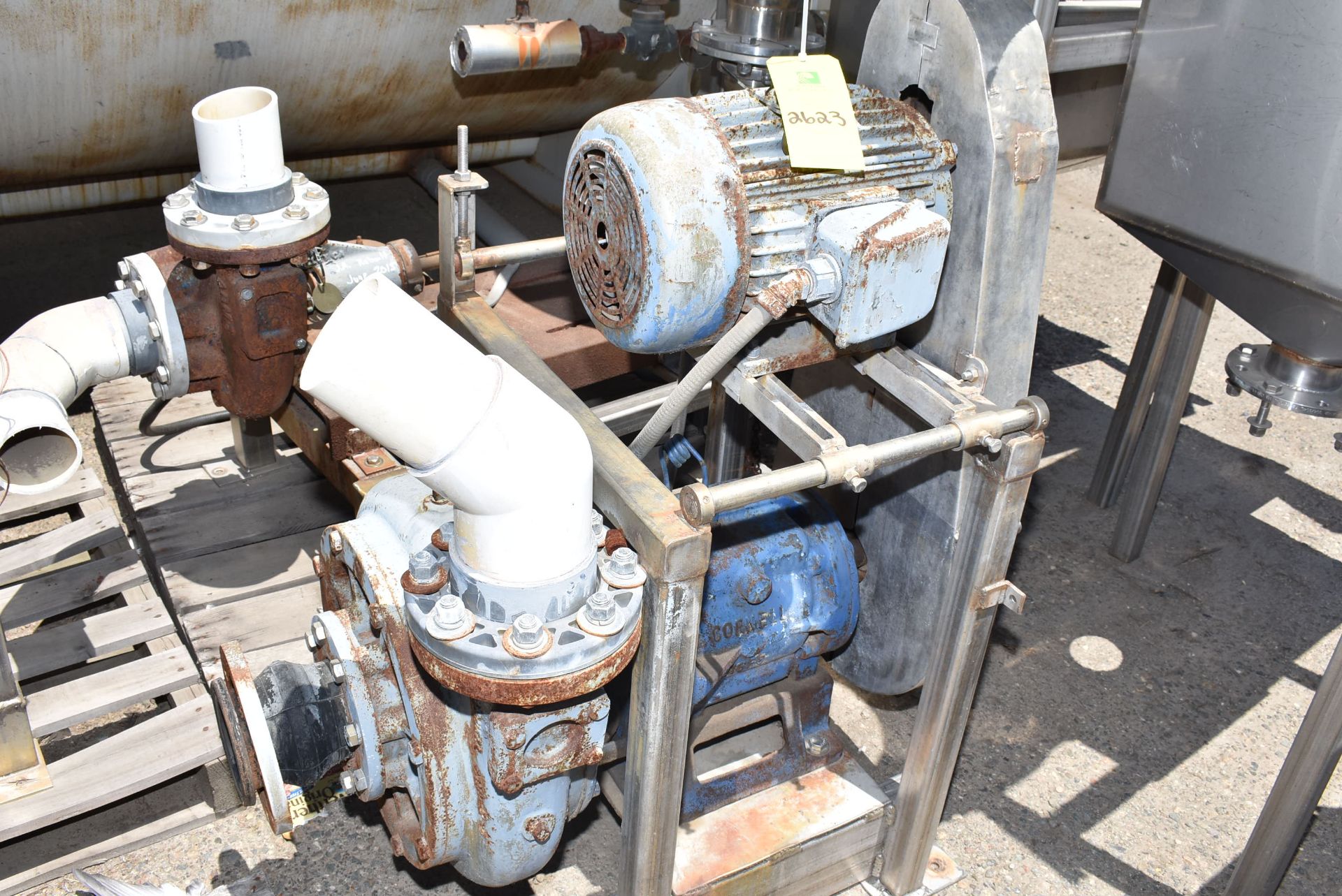 5 HP Motor & Pump, 230/460 Volt, RIGGING FEE: $45