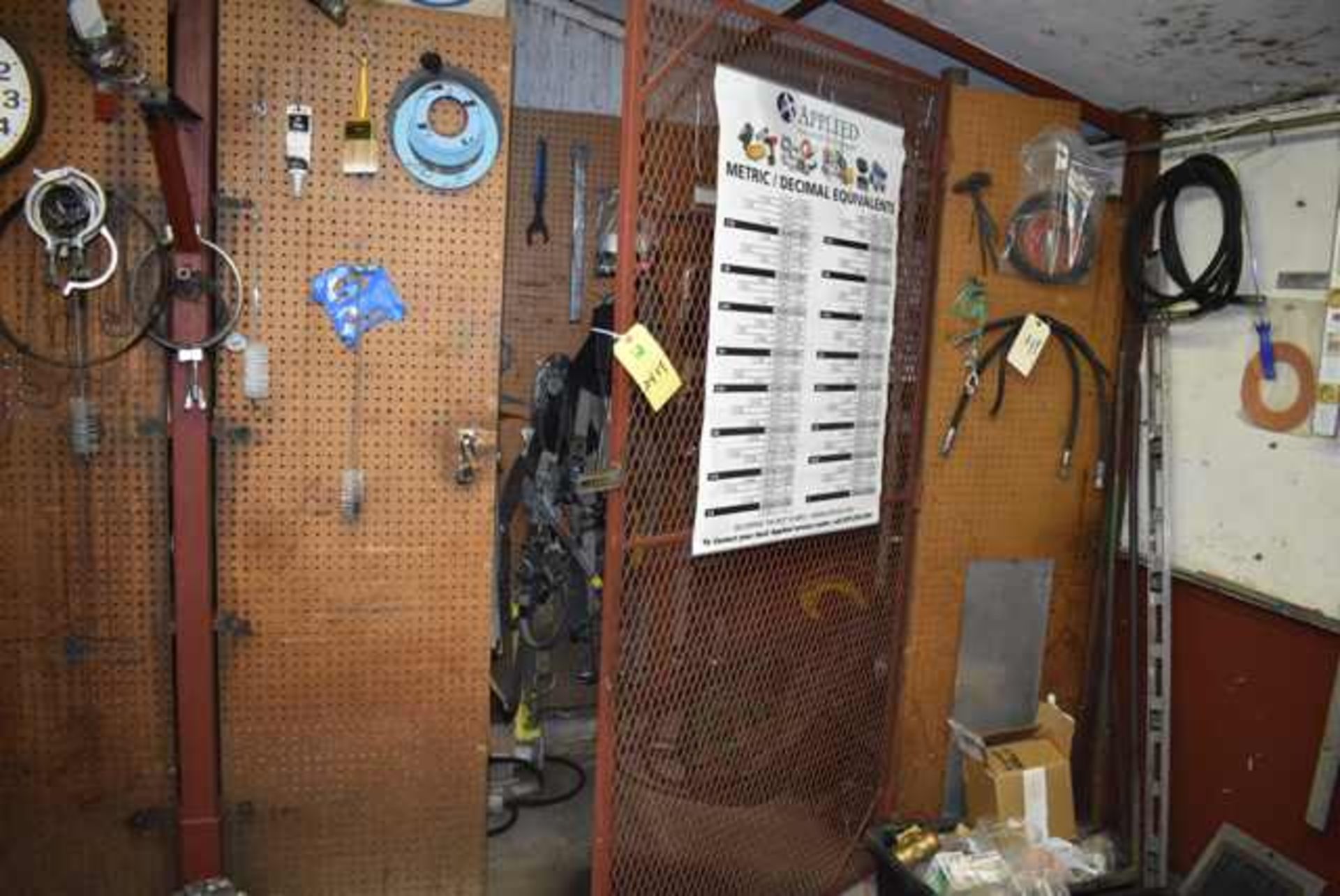 Storage Area Contents, Support Belts, Assorted Tools, Welding Regulators, RIGGING FEE: $750