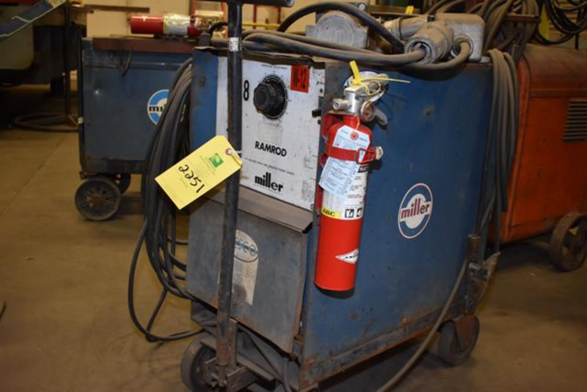 Miller Ramrod Arc Welder, 4-Wheel Base, HK248040, RIGGING FEE: $55