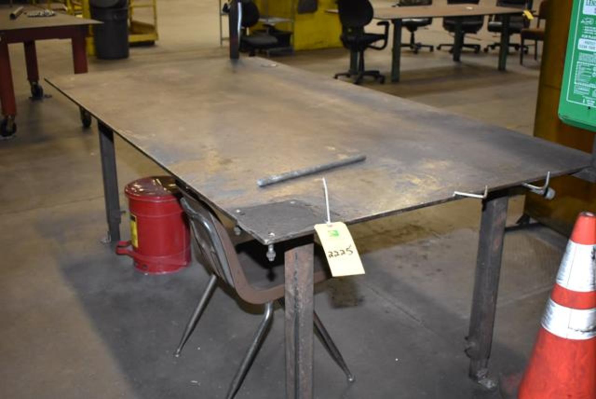 Steel Welding Table, 4' x 8', Includes (2) Welding Screens, RIGGING FEE: $250