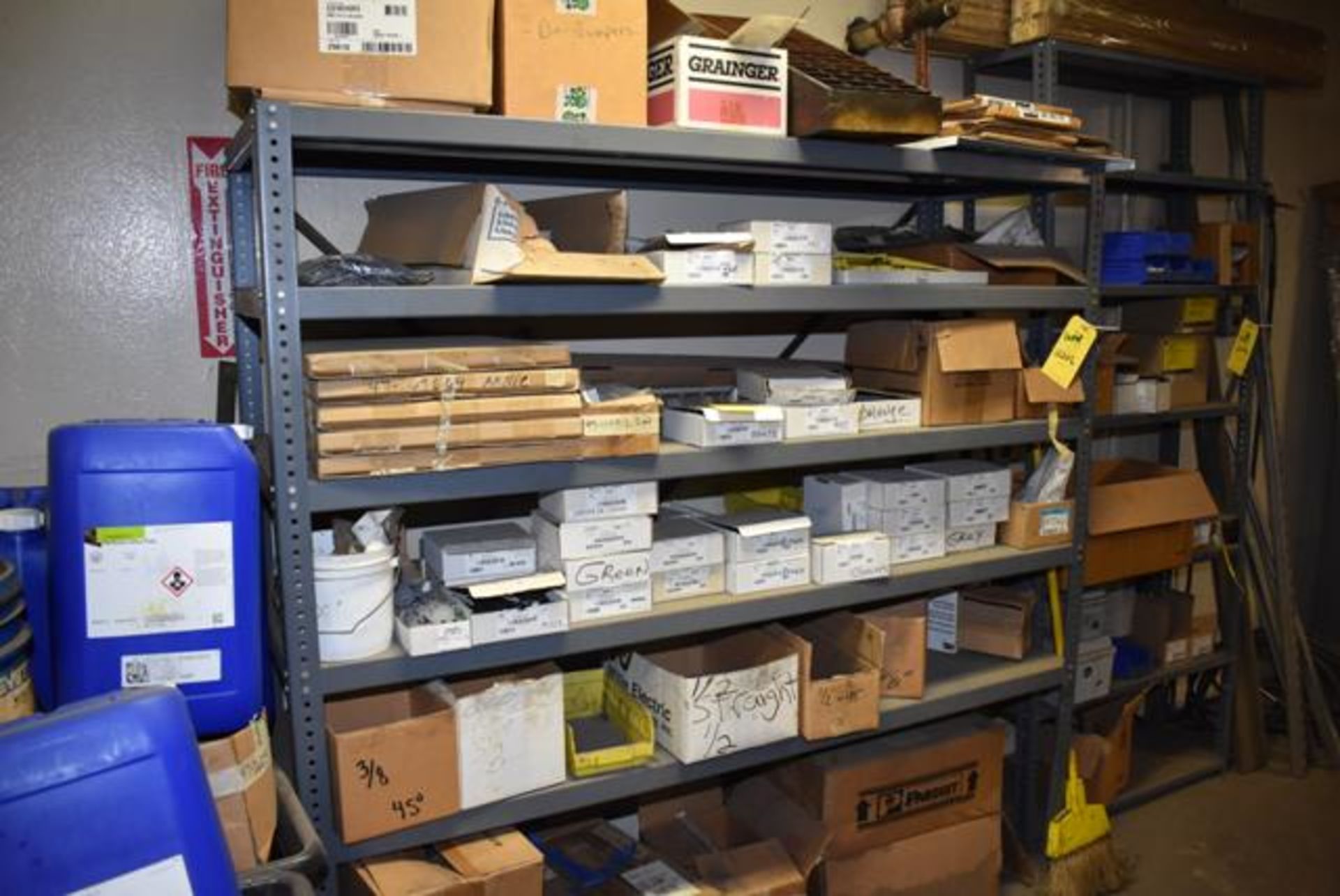 Plant Support, (2) Shelf Units, (1) 4-Wheel Cart, Contents - Baldor Motors, Automation Direct - Image 2 of 2