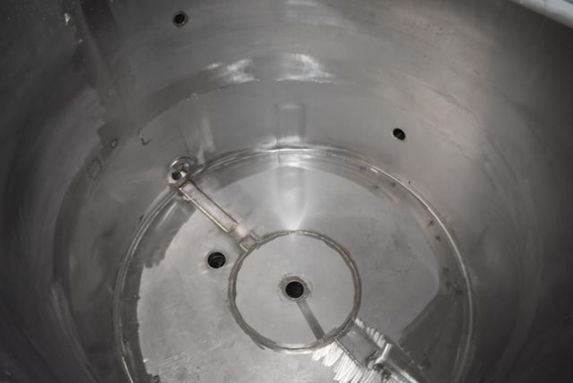 Stainless Steel Tank w/Lid, 6' Diameter x 6' Depth, Rated 1200 Gal. Capacity, RIGGING FEE: $450 - Image 2 of 2