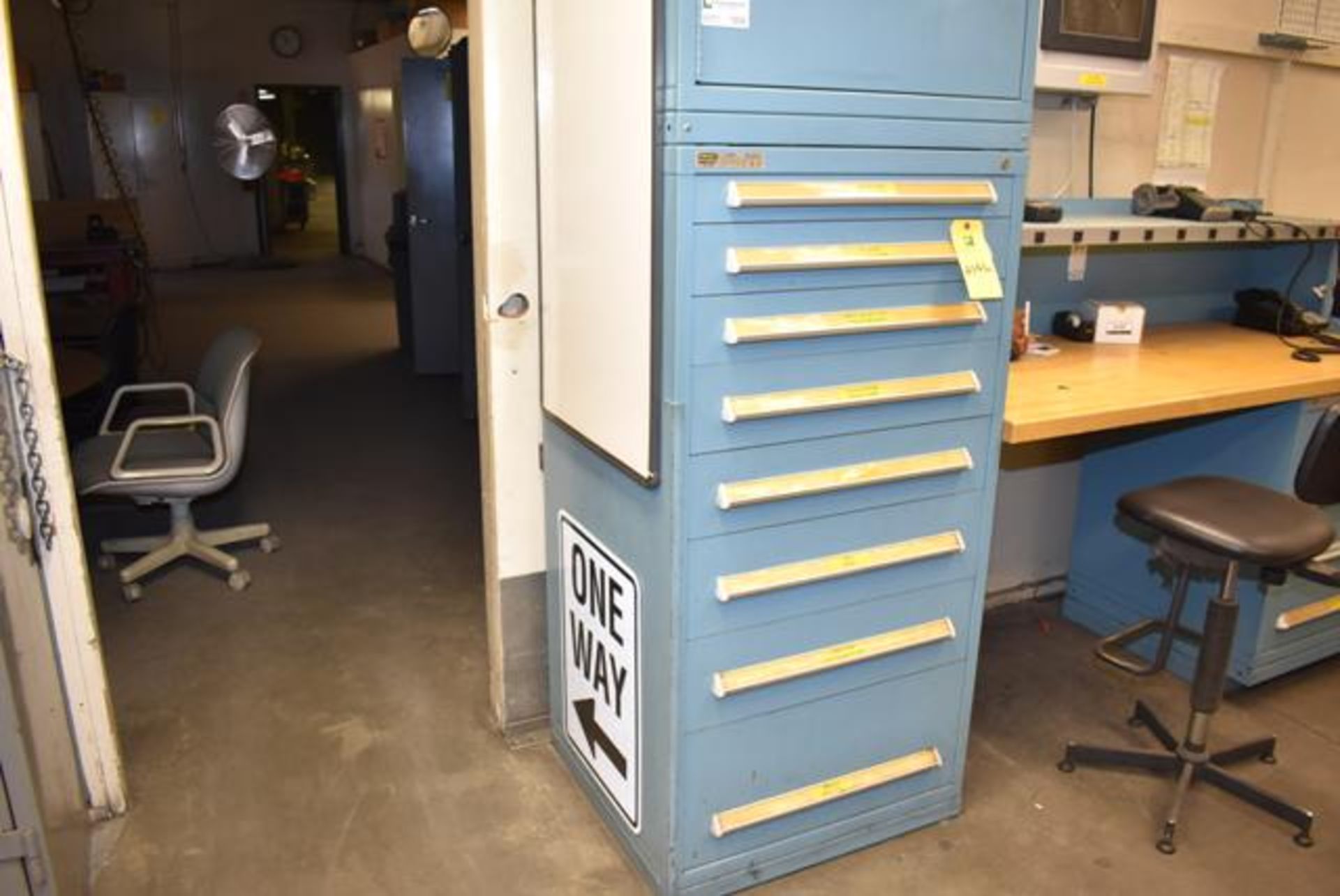 Stanley Vidmar Roller Drawer Tool Cabinet, 8-Drawer, RIGGING FEE: $100