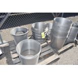 (3) Pallets, Stainless Steel Screens, 18" Diameter x 18" Typical, RIGGING FEE: $50