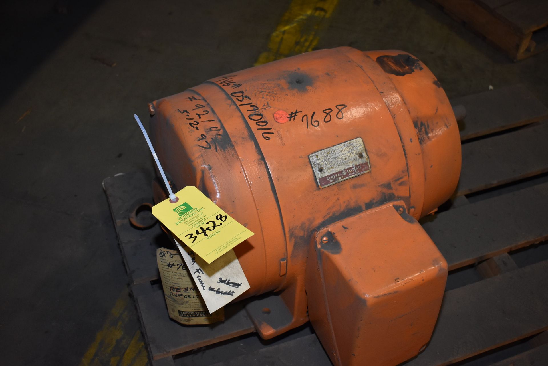 General Electric 40 HP Motor/1765 RPM/230/460 Volt, RIGGING FEE: $50