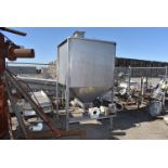 Stainless Steel Tank with Lid, 48" x 48" x 60" to Bottom, Includes Motor & Pump, RIGGING FEE: $200