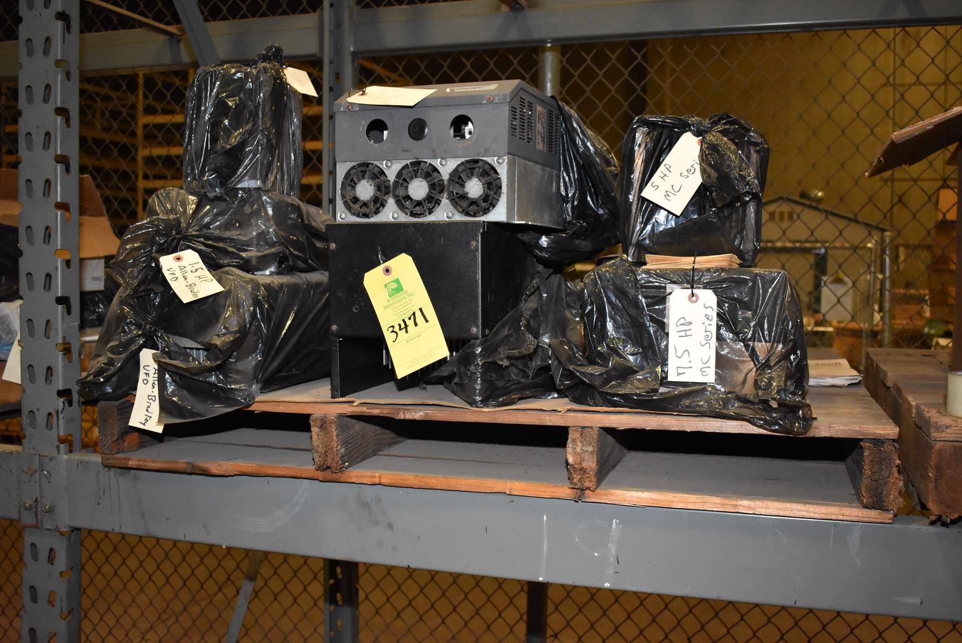 Pallet - (6) VFD Components, Various Size, RIGGING FEE: $50