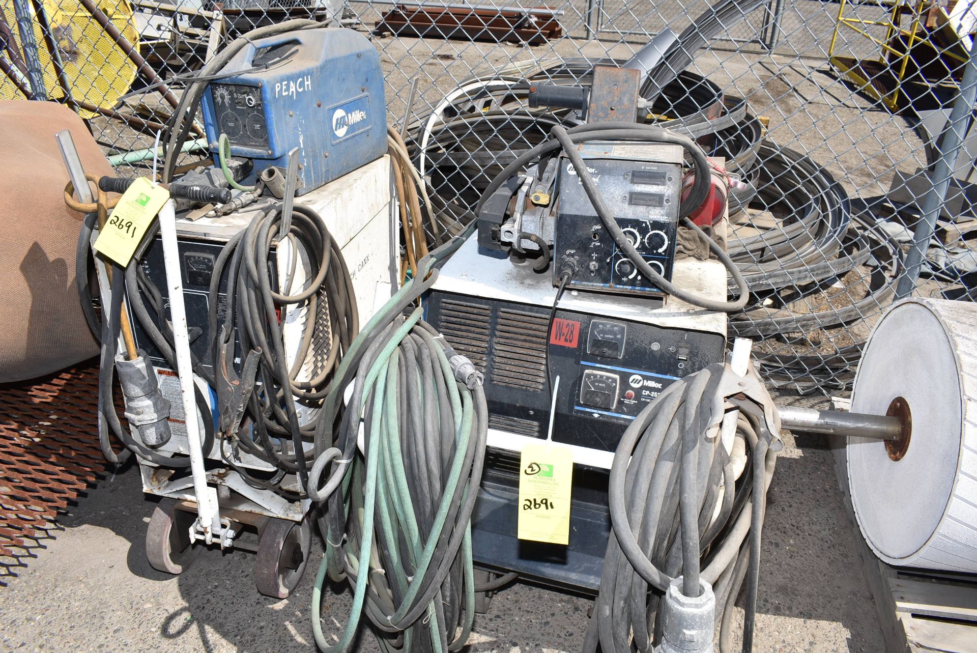 (2) Miller Welders, Parts & Components, RIGGING FEE: $75