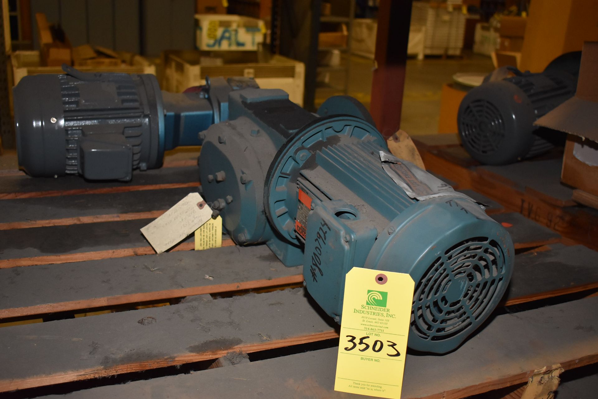 Pallet - (2) Motors & Drives, RIGGING FEE: $50