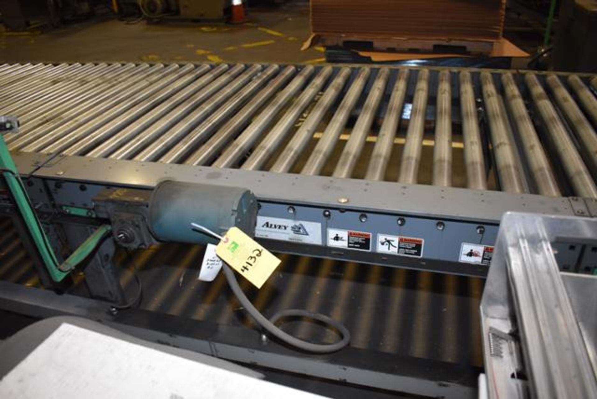 Alvey Motorized Roller Conveyor, 52" Rollers x 64" Length Section, RIGGING FEE: $75
