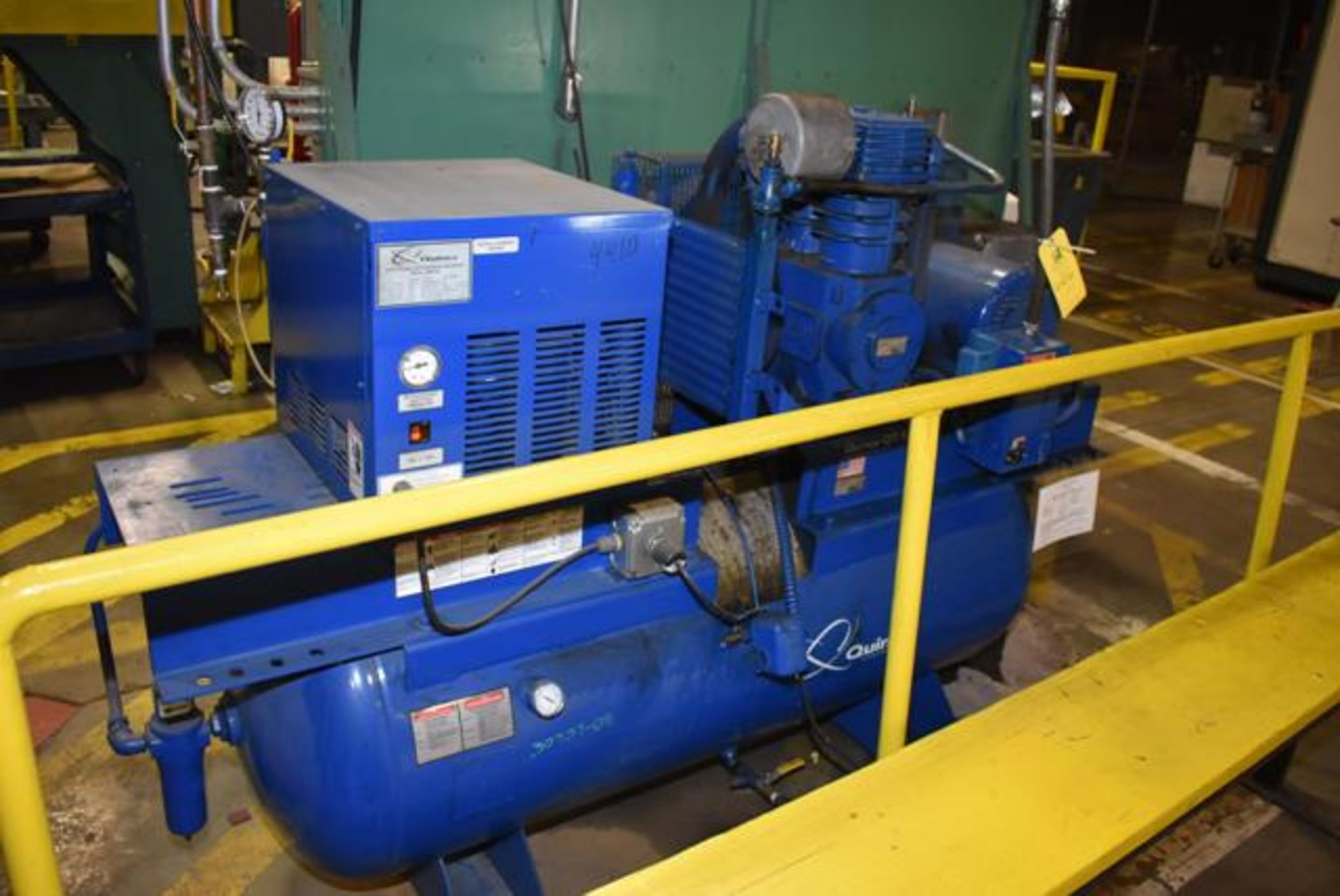 Quincy QT-10 Air Compressor, 10 HP Motor, 160 Gal. Tank, Includes Quincy #QPNC-50 Air Dryer