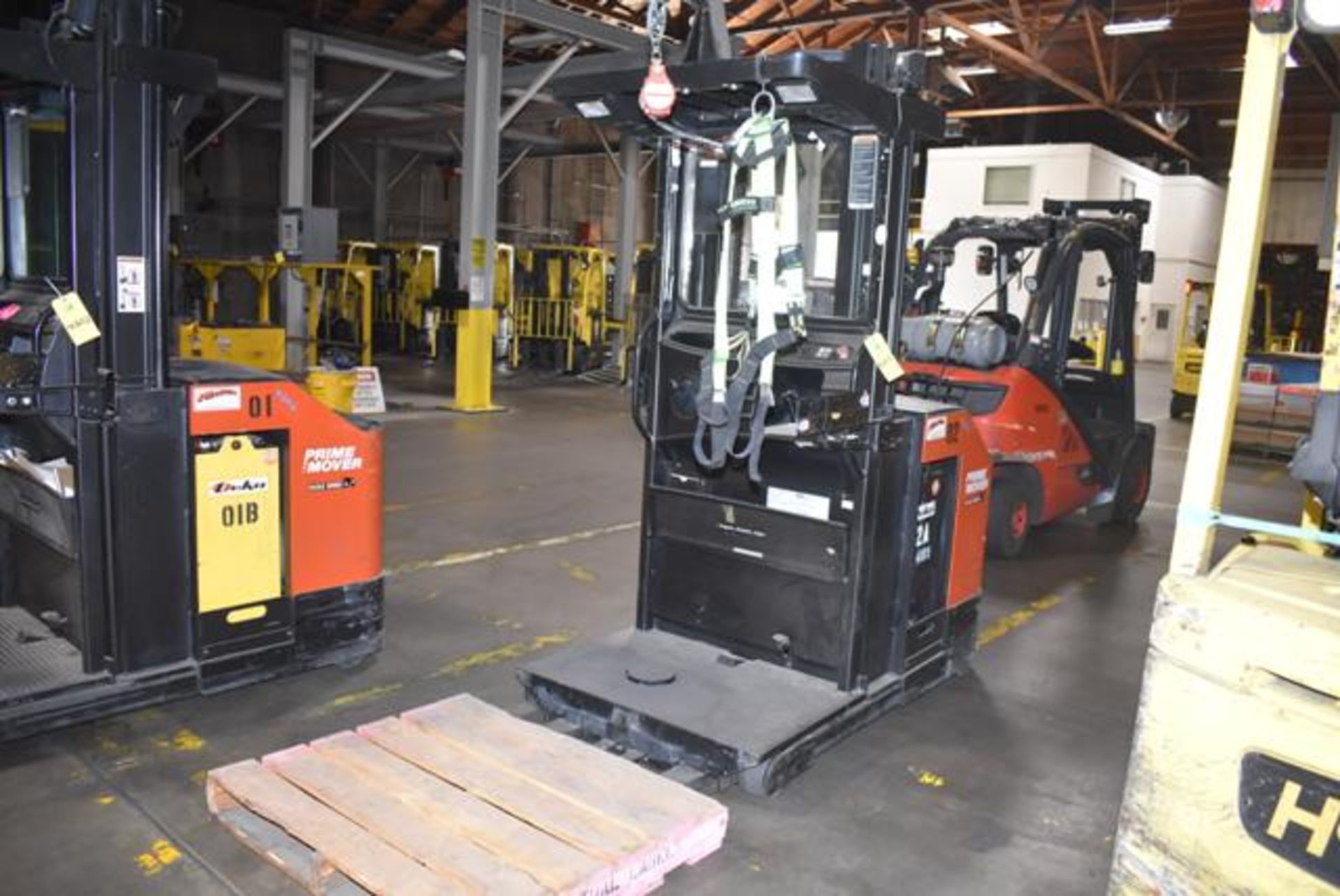 Prime Mover Model #OPX30 Electric Eagle Series Narrow Isle Order Picker, Rated 3000 lb., Serial #