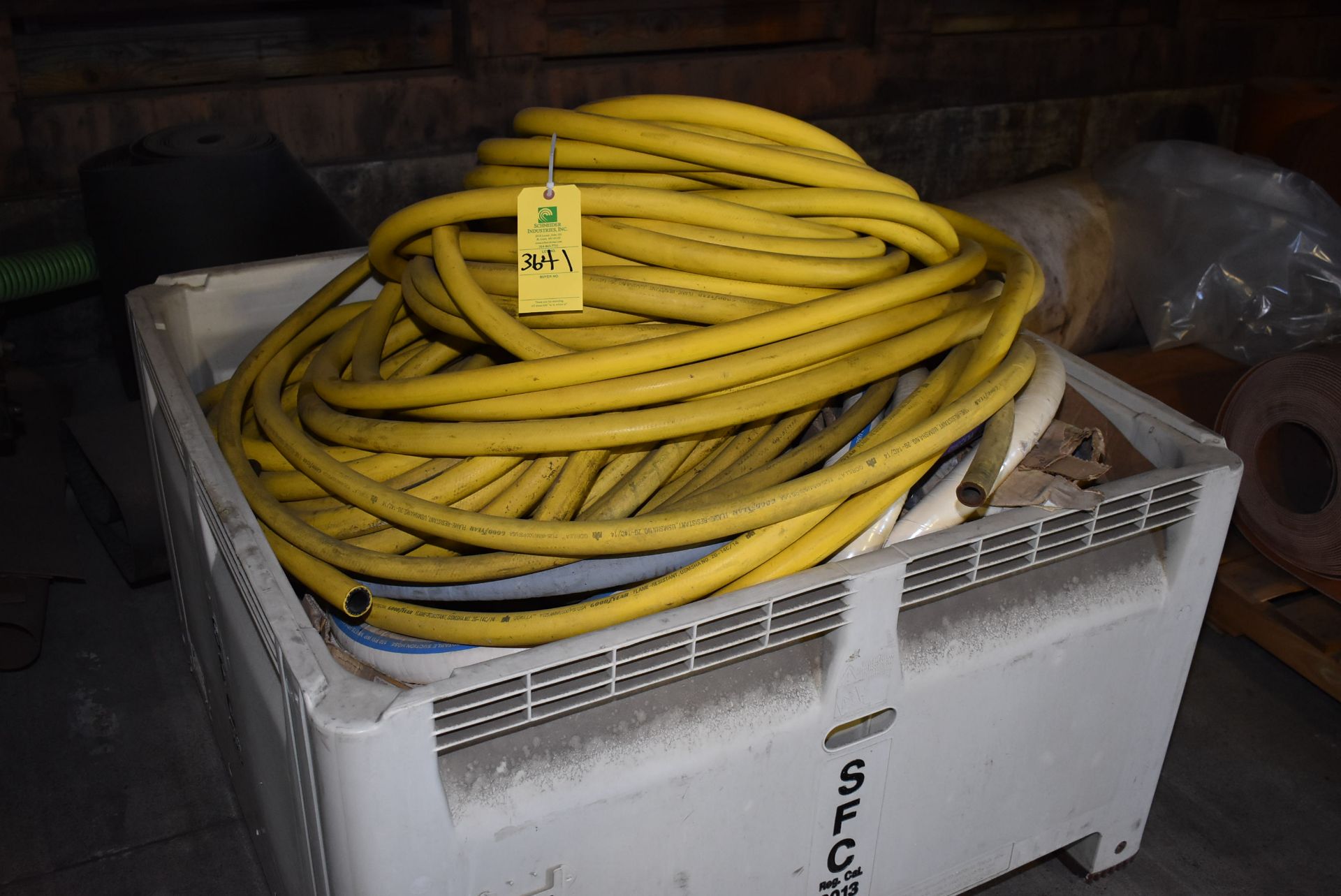 Tote - Goodyear Flame Resistant Yellow Pressure Hose, 2G-14C, RIGGING FEE: $40