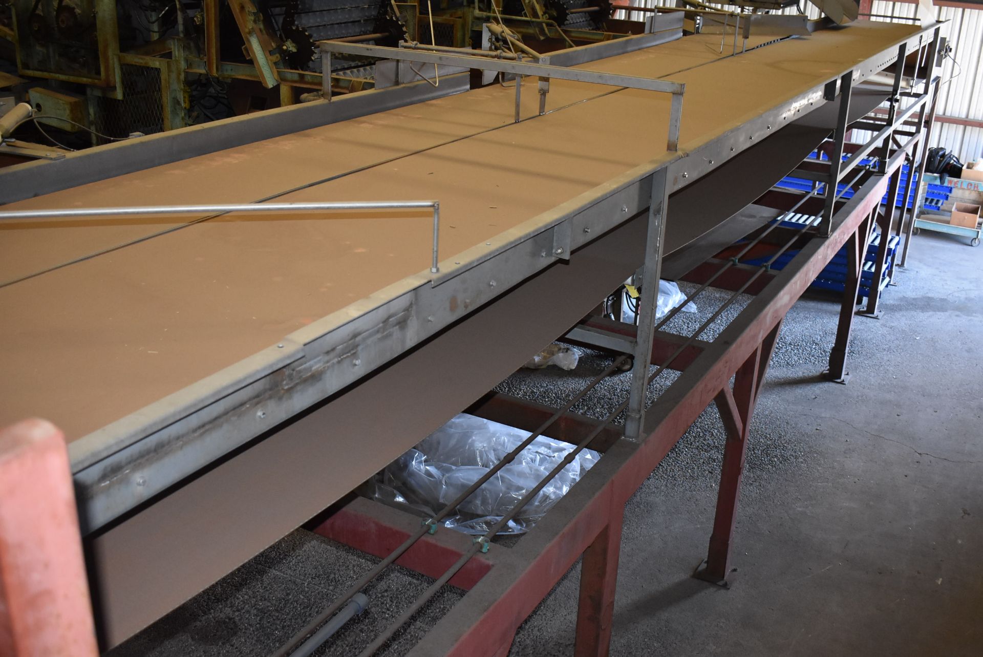 Conveyor - Motorized Dual Lane Belt Conveyor, 60" Overall W x Approx. 80" L, RIGGING FEE: $950 - Image 3 of 3