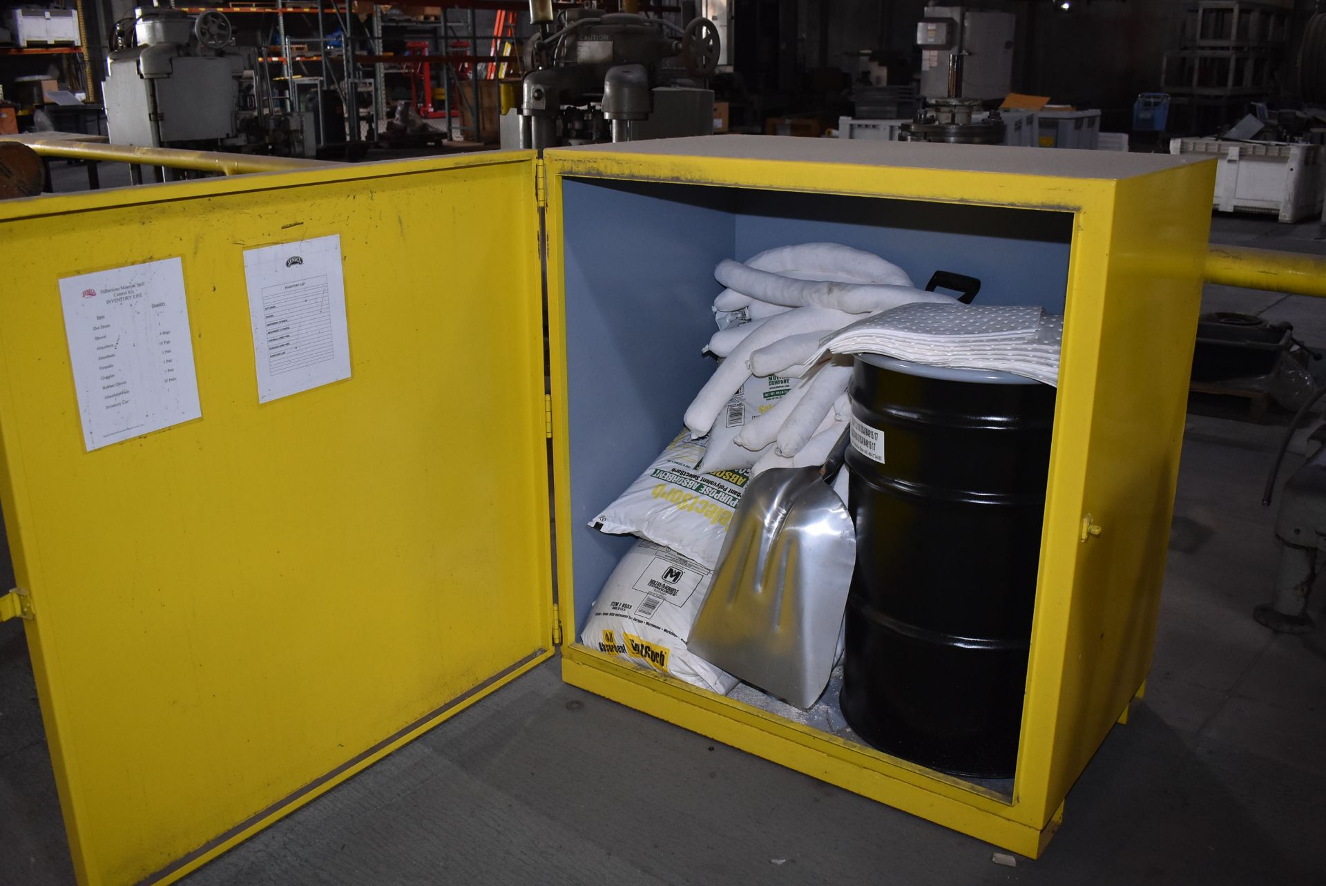 Steel Single Door Cabinet, 48" x 48" w/Contents, Spill Kit, RIGGING FEE: $40 - Image 2 of 2