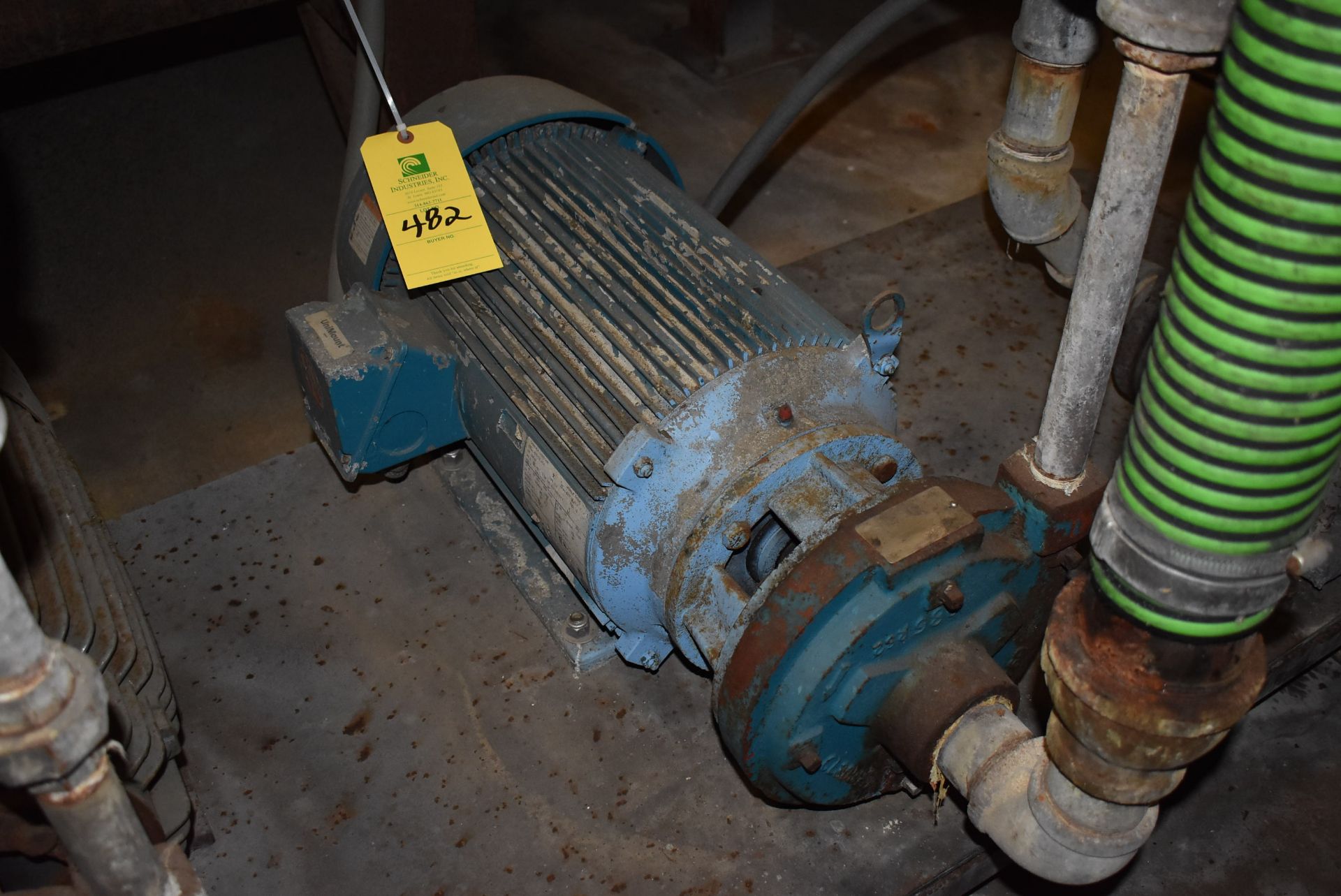 Peerless Pump w/25 HP Motor, RIGGING FEE: $250