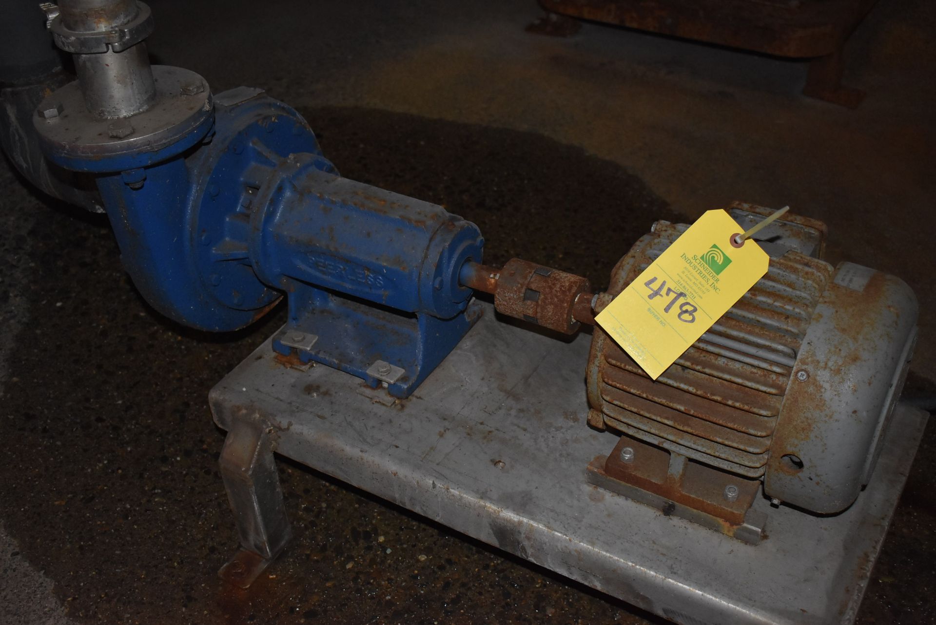 Feeler Model F-1 Pump & Motor, RIGGING FEE: $250