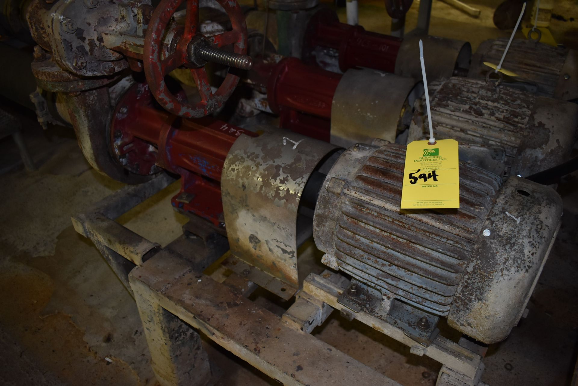 Peerless Pump & 7 1/2 HP Motor, RIGGING FEE: $100