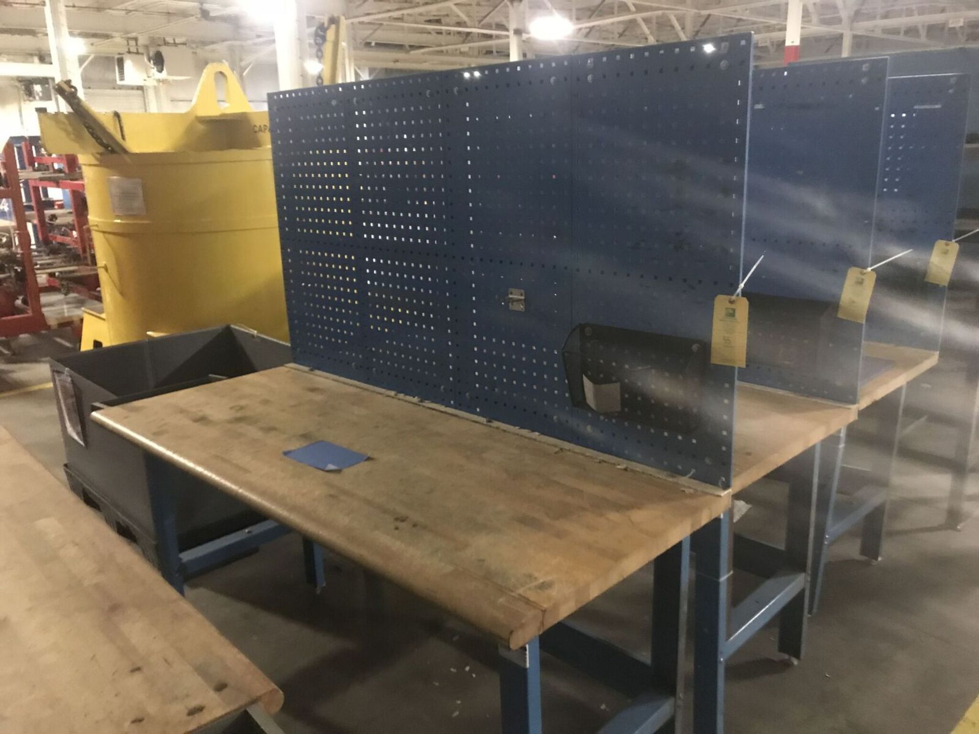 Blue Work Bench, Approx. 6ft. Long, Rigging Fee $20