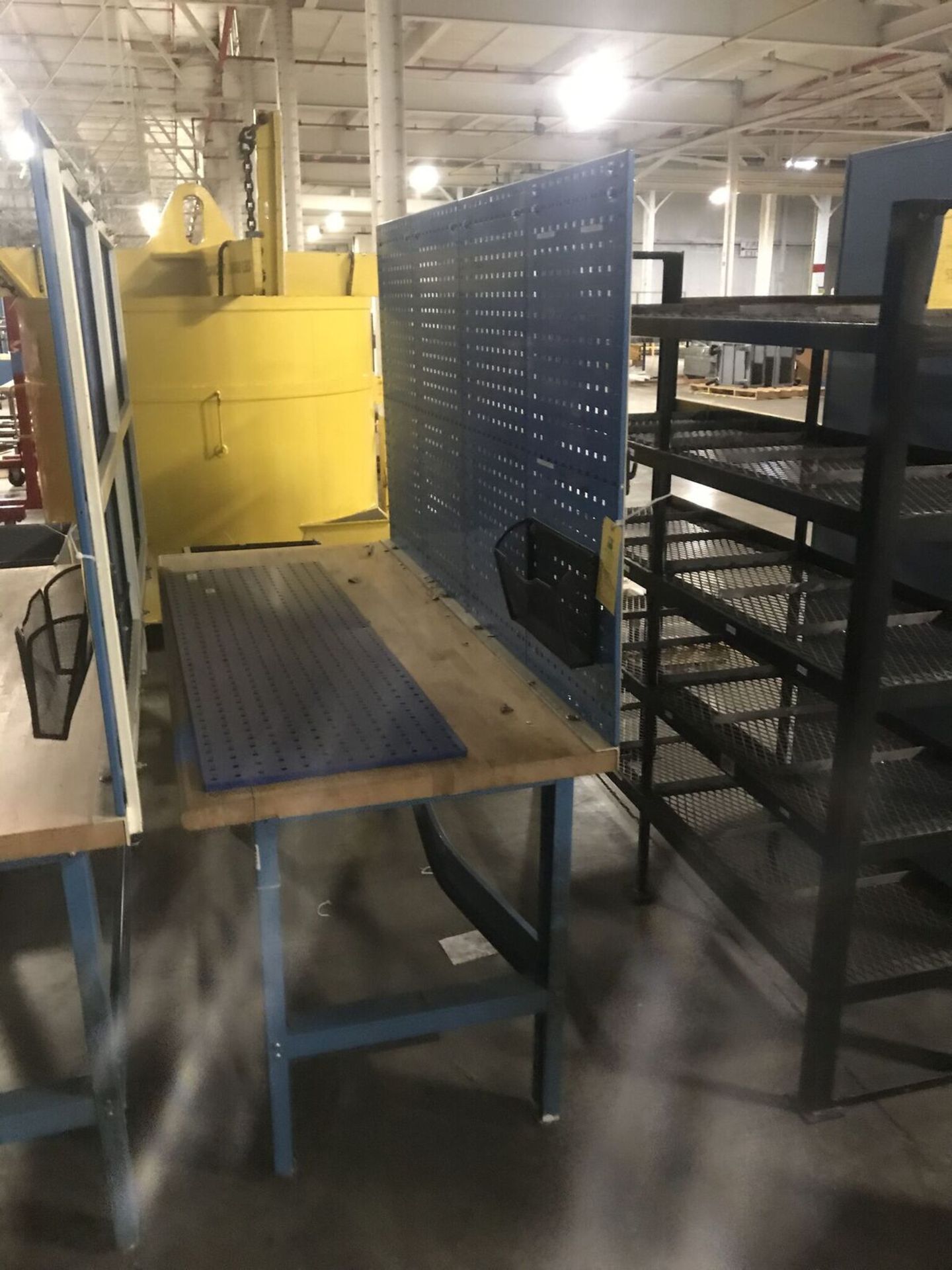 Blue Work Bench, Approx. 6ft. Long, Rigging Fee $20