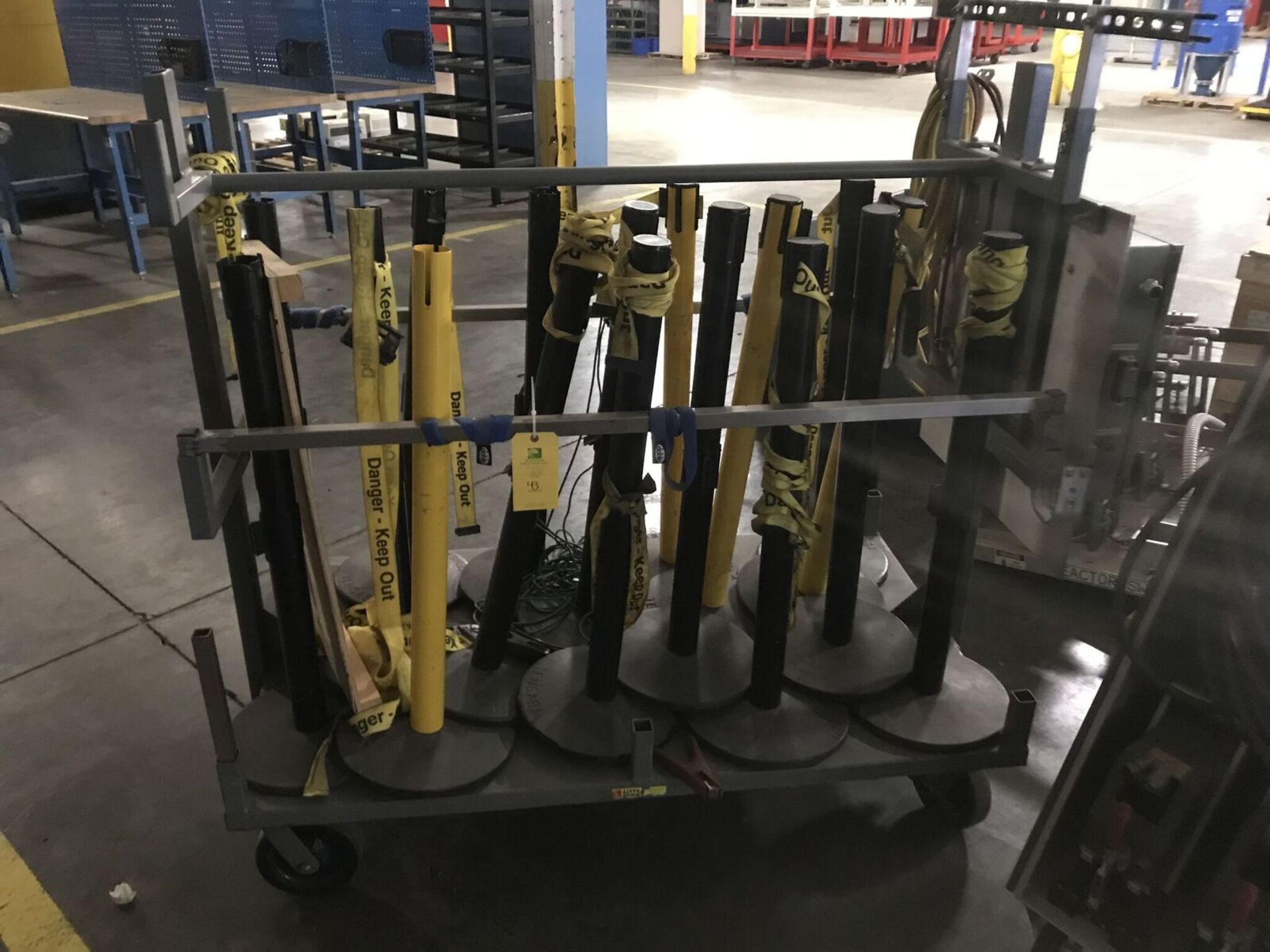 Push Cart w/ Security Stanchion, Rigging Fee $20