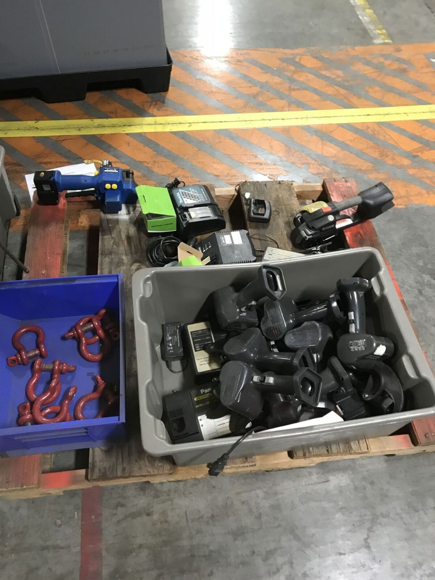 (2) Pallets of Clamps and Misc. Shop Items, Rigging Fee $15