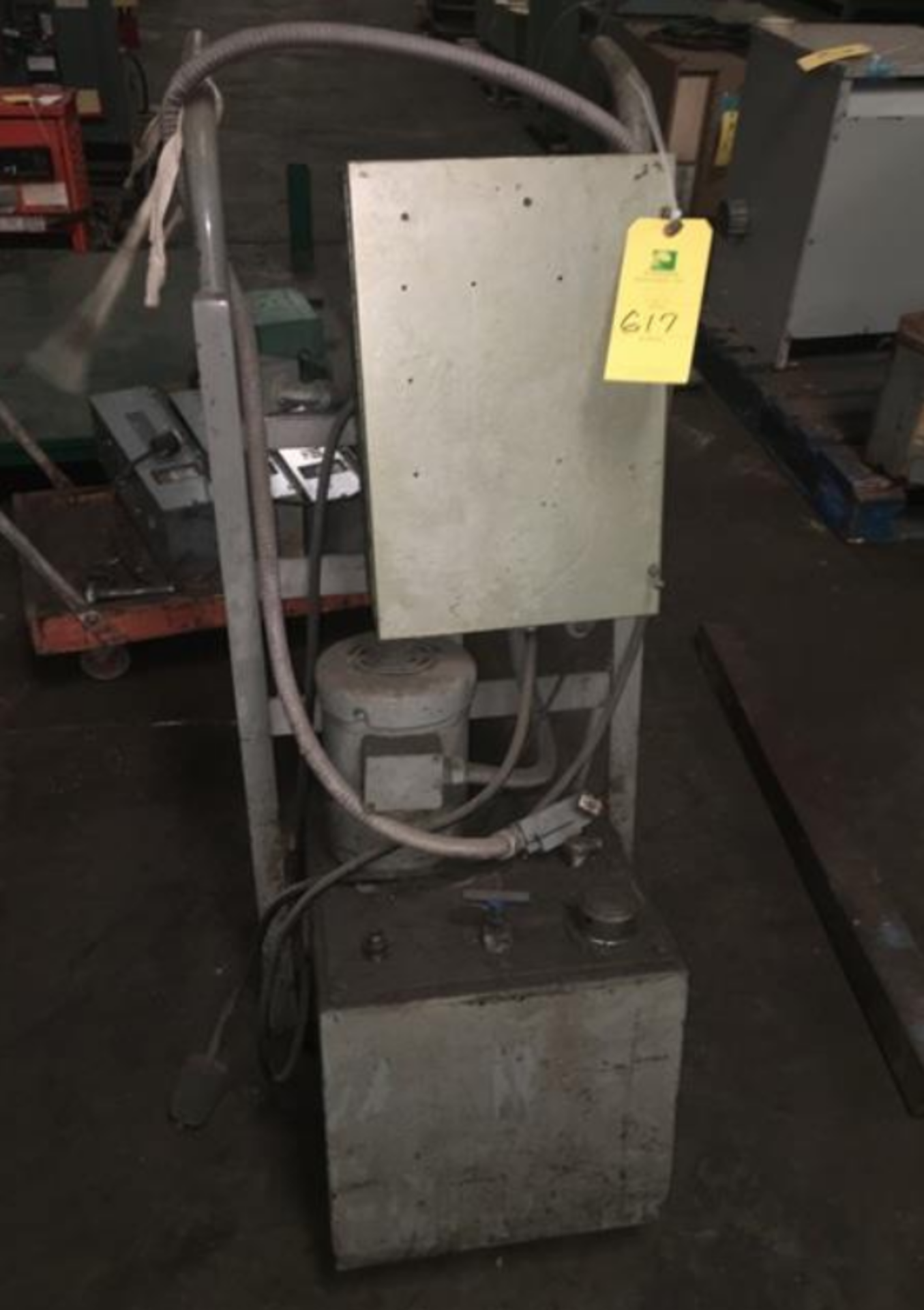 Hydraulic Pump on Cart, No ID Tag, Rigging Fee For This Item Is $20