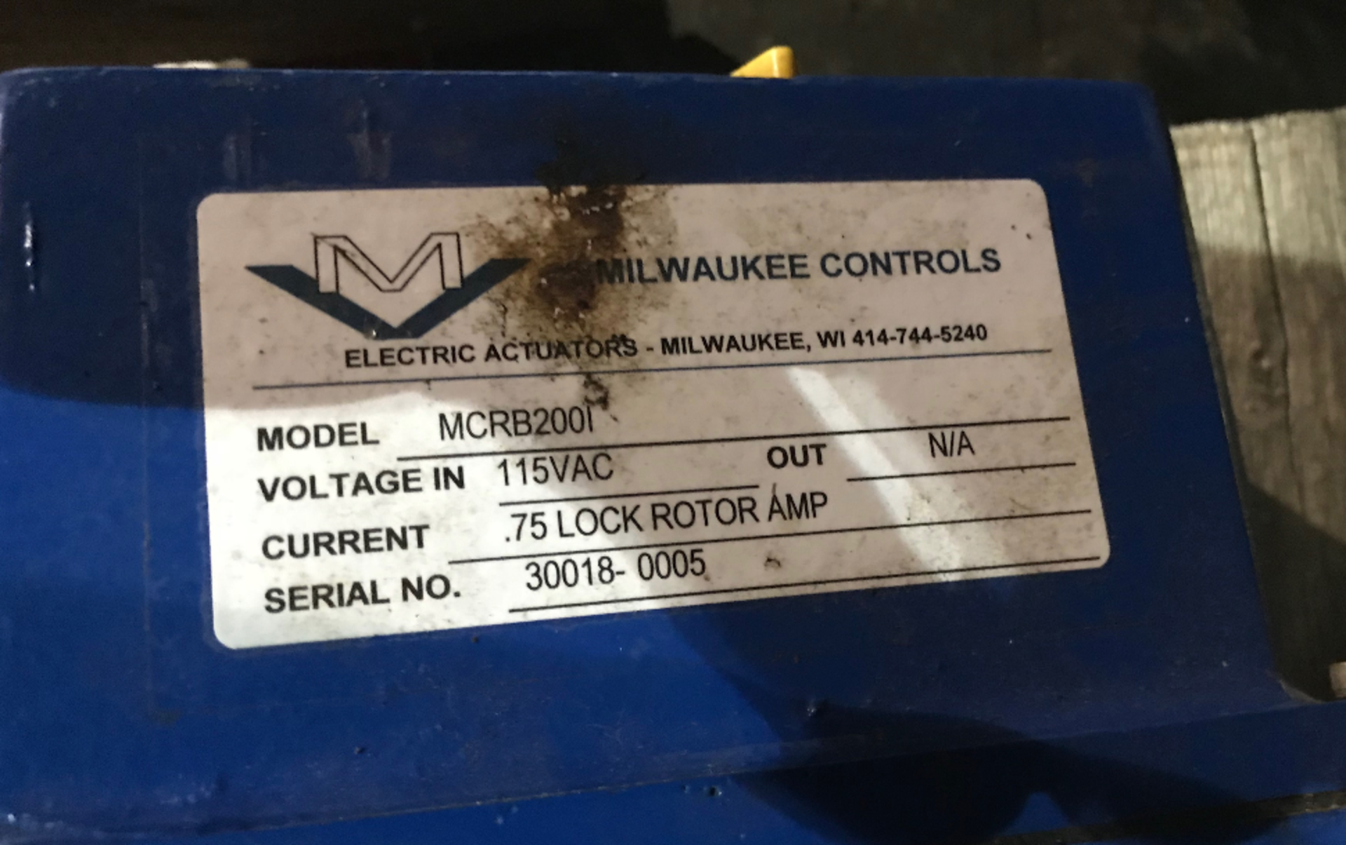 Pallet of (10) Butterfly Valves: Milwaukee Control Electric Actuator w/ Butterfly Valve, Model# - Image 5 of 8