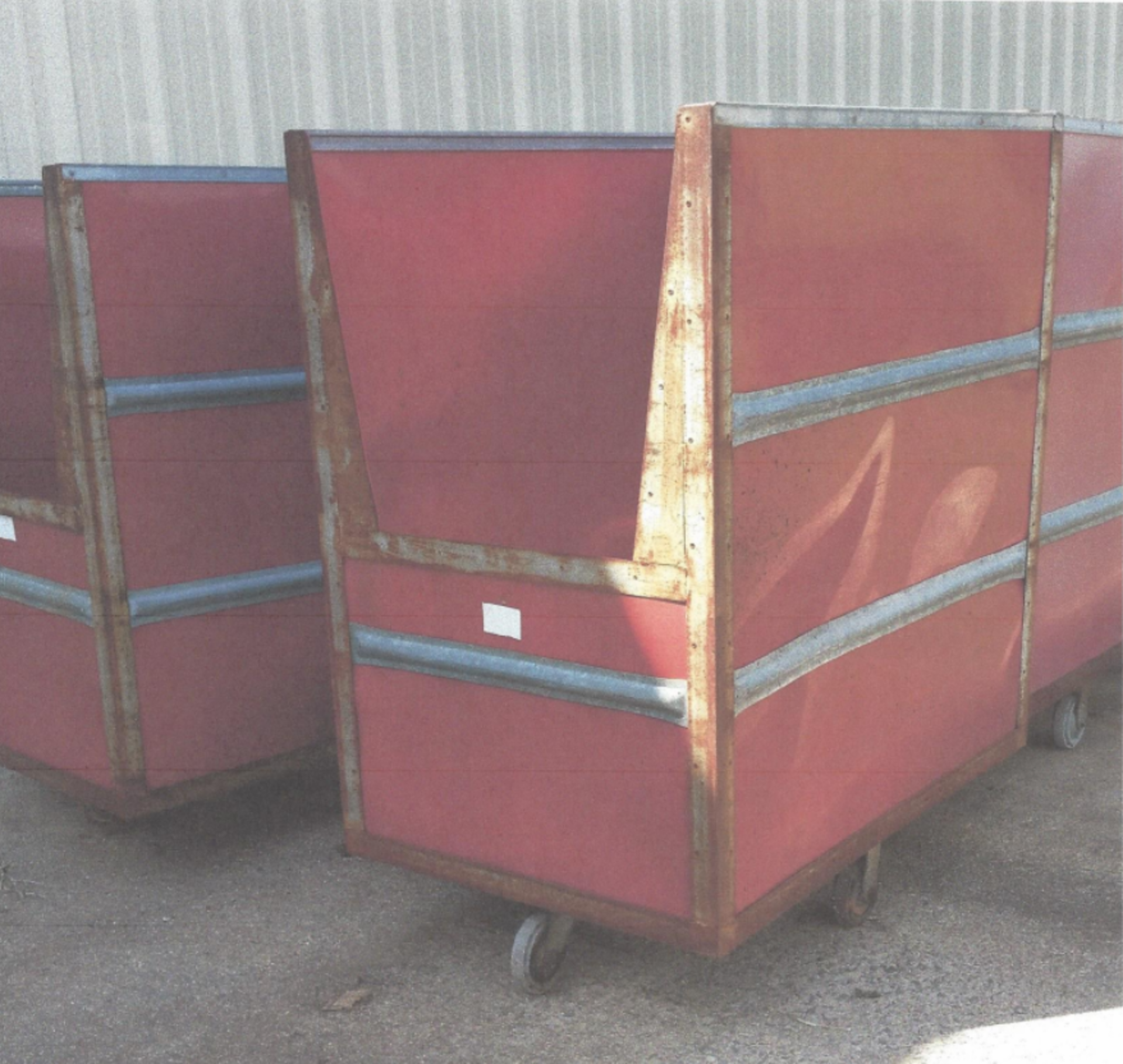 (10) Industrial Utility Box Cart Buggies, Rigging Fee For This Item Is $25