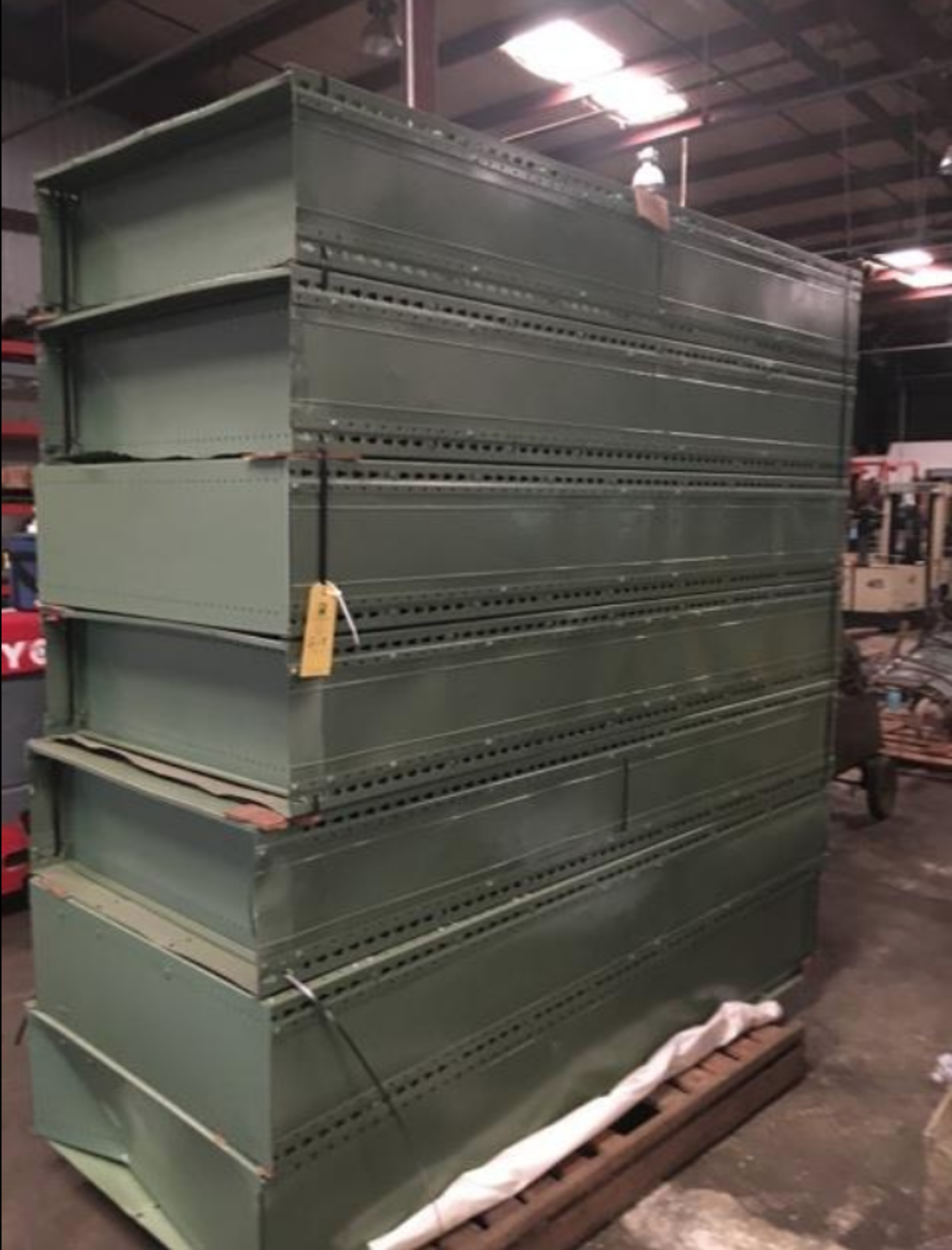 7 Metal Shelves, Rigging Fee For This Item Is $40