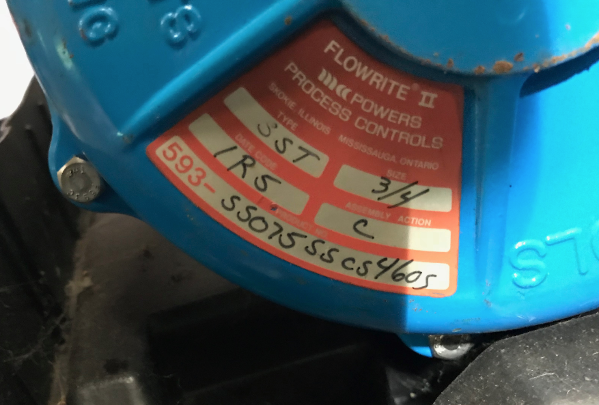 Pallet of (6) Pneumatic Valves: Powers Process Controls Flowrite II, Model 3ST; Robertshaw Valve; ( - Image 3 of 3