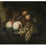 Nickelen, Jacoba Maria van (Haarlem 1690–1749 Amsterdam) Stilleben mit Trauben und Pfirsichen. Öl