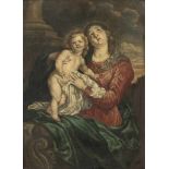 Dyck, Anthony van (Antwerpen 1599–1641 London) Kopie des 18. Jhs. nach einem Stich Maria mit Kind.