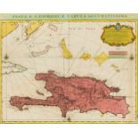 Hispaniola (Haiti u. Dominikanische Republik) "INSULAE S. DOMINICAE TABULA ACCURATISSIMA ...