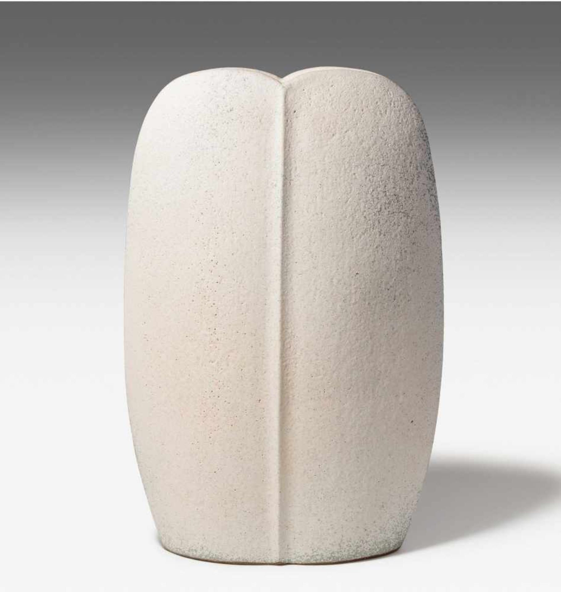 Edouard Chapallaz (Schweiz 1921–2016) Ausführung um 1985–1986. Vase. Keramik, weisse Glasur (email