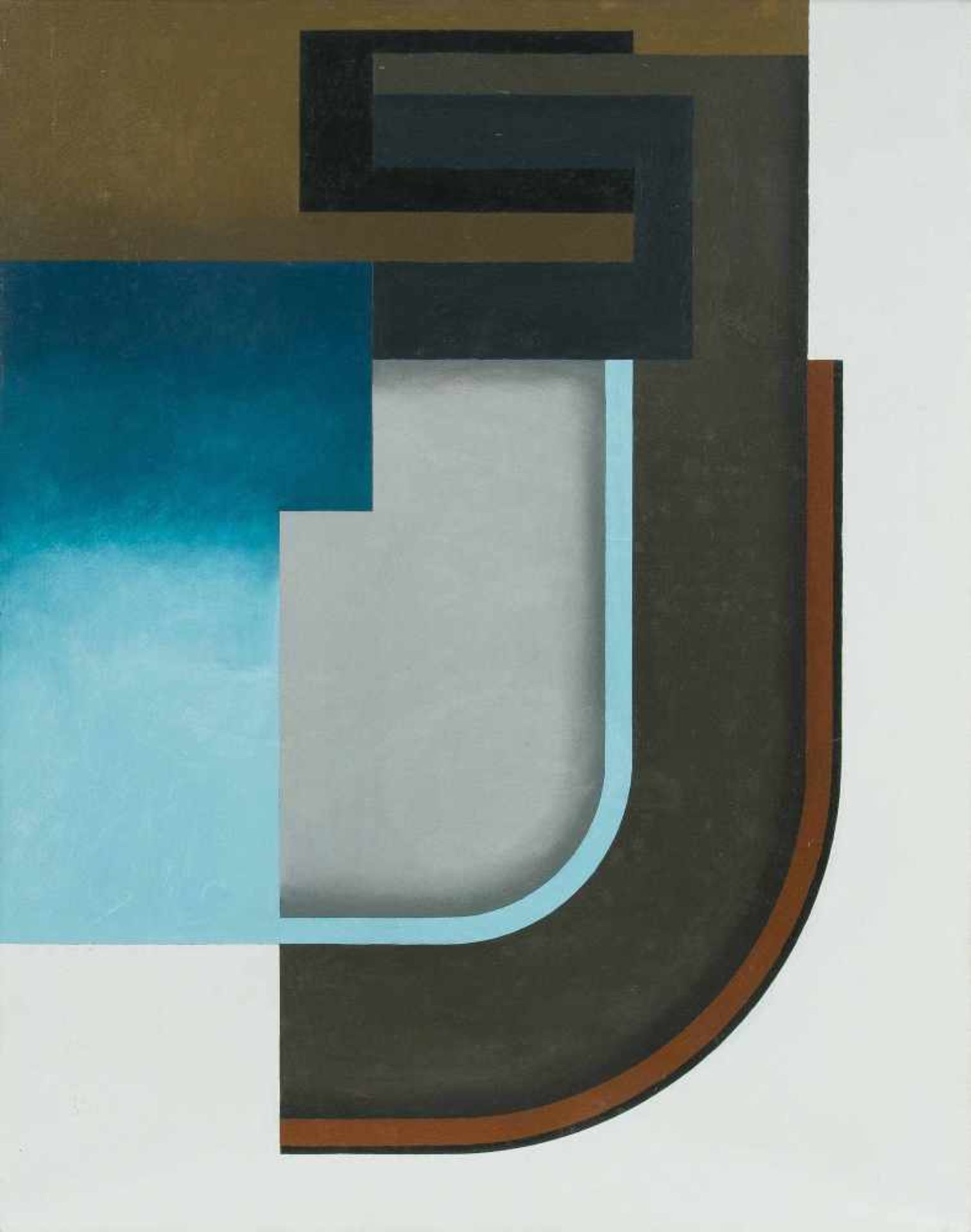 Stoeckli, Felix (Aarau 1926–1999 Eichberg) Ohne Titel, 1976. Öl auf Leinwand. Verso signiert,