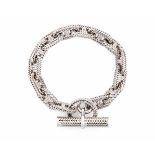 *Hermès Weissgold-Bracelet Frankreich, 1970er Jahre. Modell Chaîne d'Ancre. Signiert und
