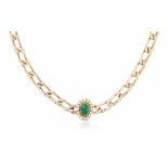 *Cartier Smaragd-Brillant-Collier Frankreich, 1960er Jahre. Signiert und nummeriert Cartier Paris