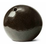 Edouard Chapallaz (Schweiz 1921–2016) Vase. Keramik, braun-schwarze Glasur. Bezeichnet: