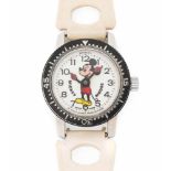 Bradley Mickey Mouse Taucheruhr Seltene, runde, mechanische Taucheruhr 1965 mit Handaufzug in